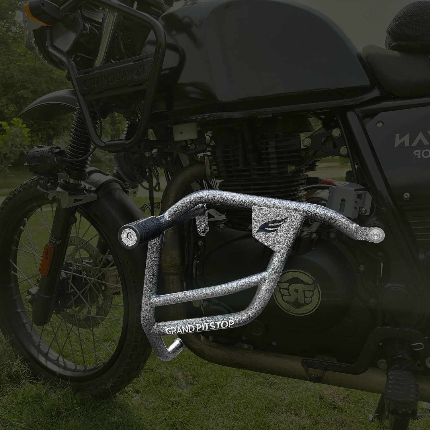 Crash Guard (Pair) for Royal Enfield Scram 411 - Antique Silver