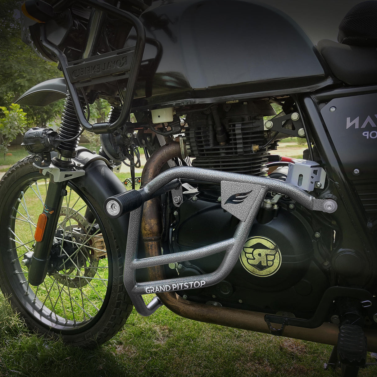 Crash Guard (Pair) for Royal Enfield Scram 411 - Antique Silver