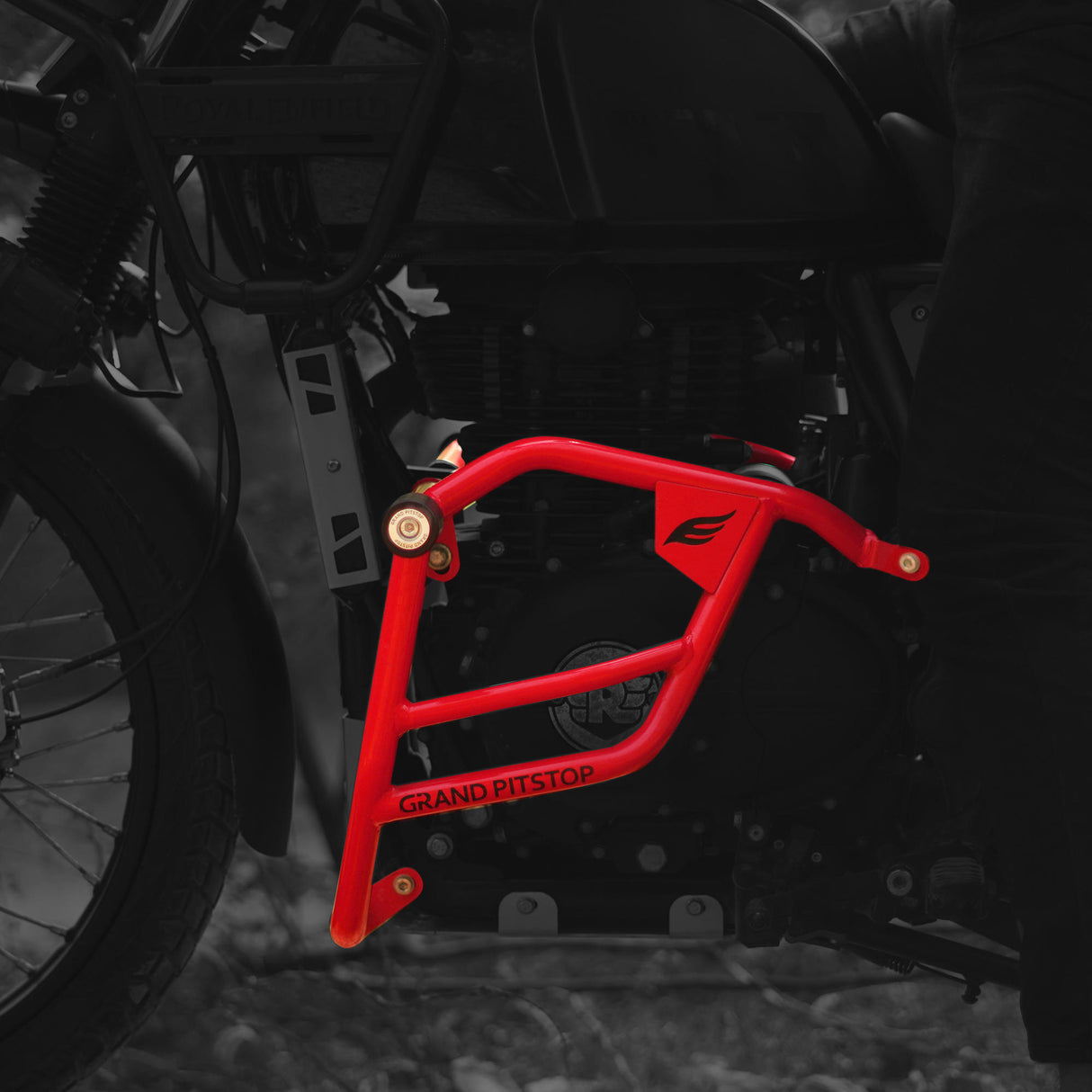 Crash Guard (Pair) for Royal Enfield Scram 411 - Red