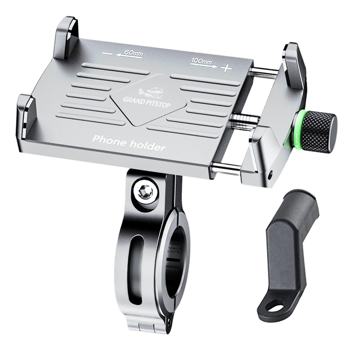 Claw Grip Aluminium Mobile Holder Mount - Silver