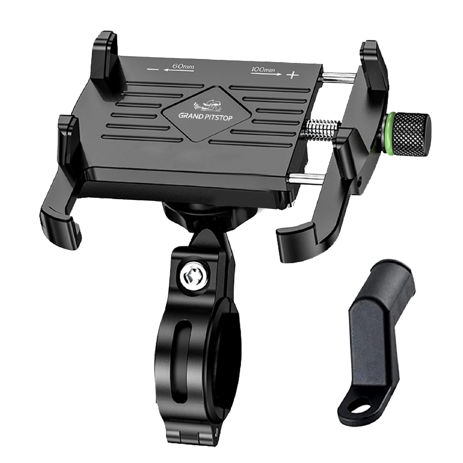 Claw with Jaw Grip Aluminium Mobile Holder without Charger - Black