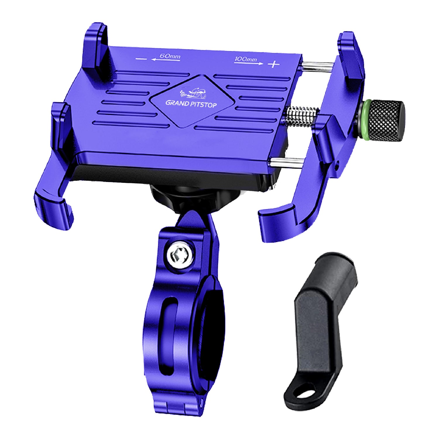 Claw with Jaw Grip Aluminium Mobile Holder without Charger - Blue