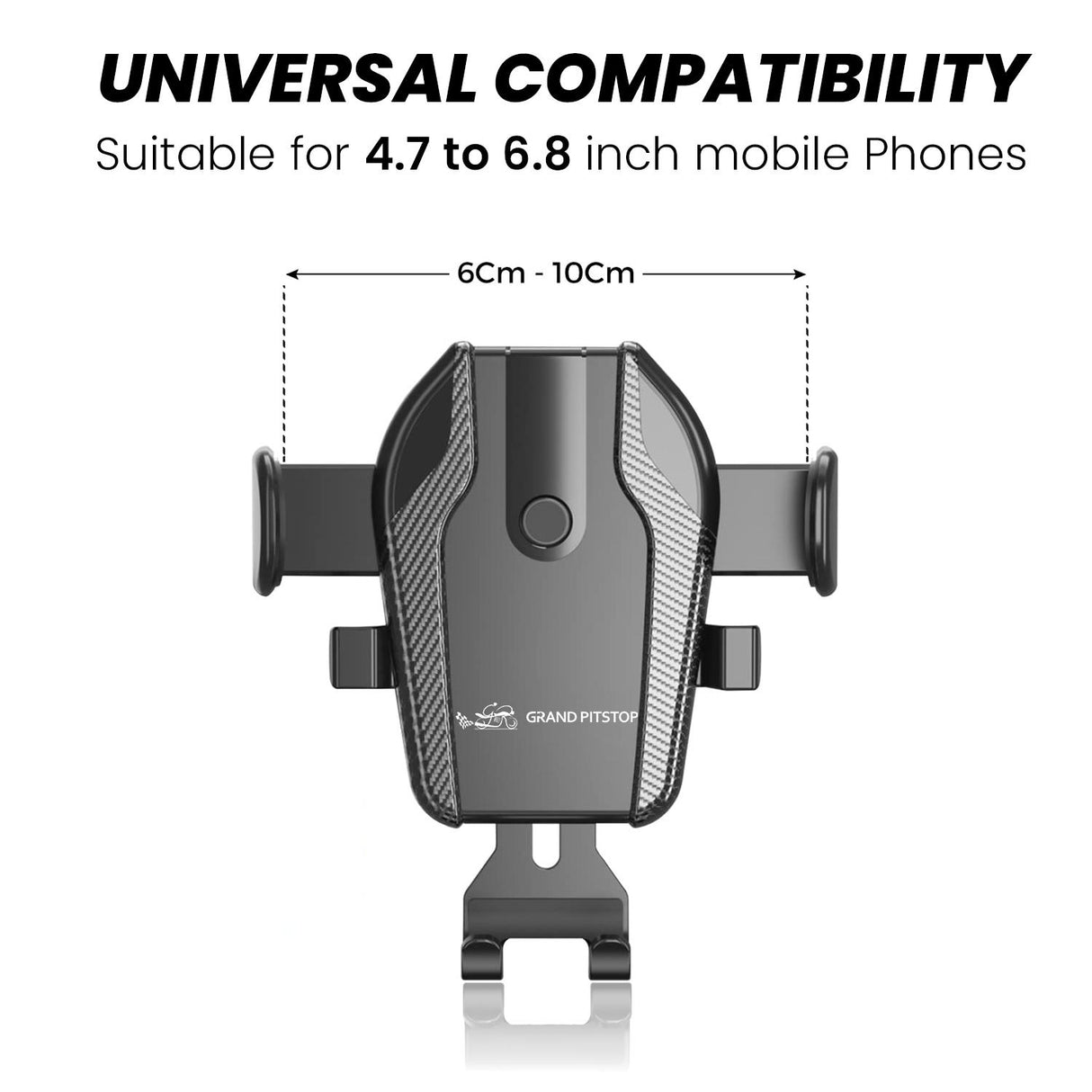 Cool Grip C1 Car Windshield/Dashboard Mobile Holder with One Click Locking - Black