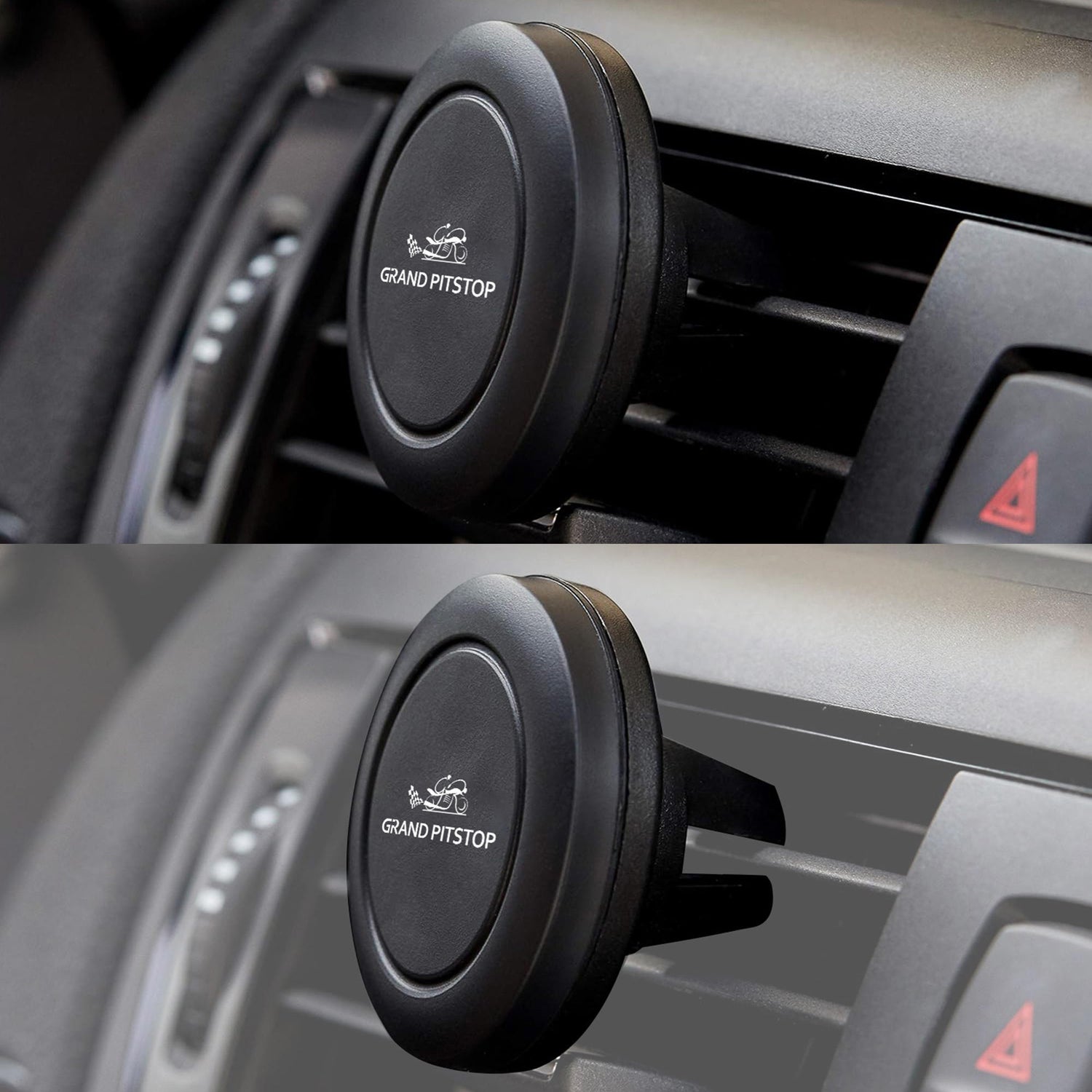 Universal Magnetic Air Vent Mount Car Mobile Holder - Black