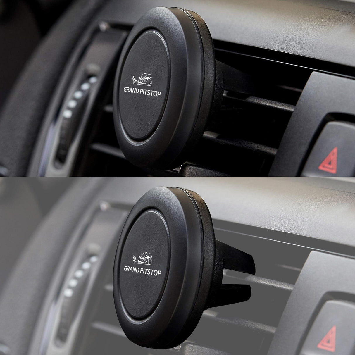 Universal Magnetic Air Vent Mount Car Mobile Holder (Set of 2) - Black