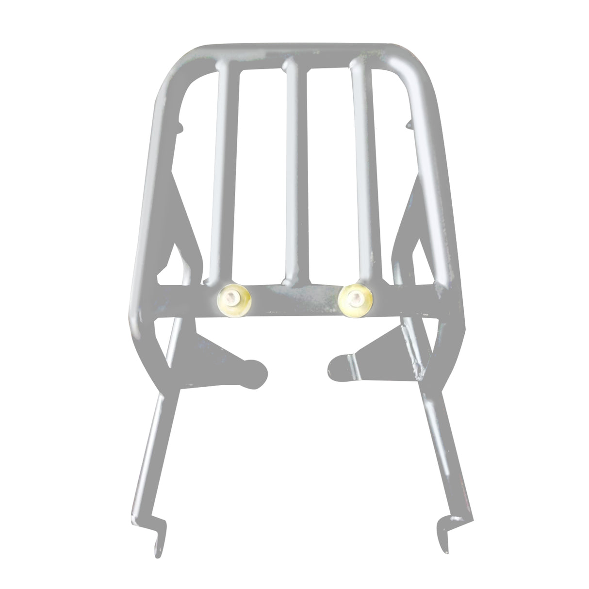 Extended Top Rack Without Plate for Royal Enfield Scram 411 - Silver