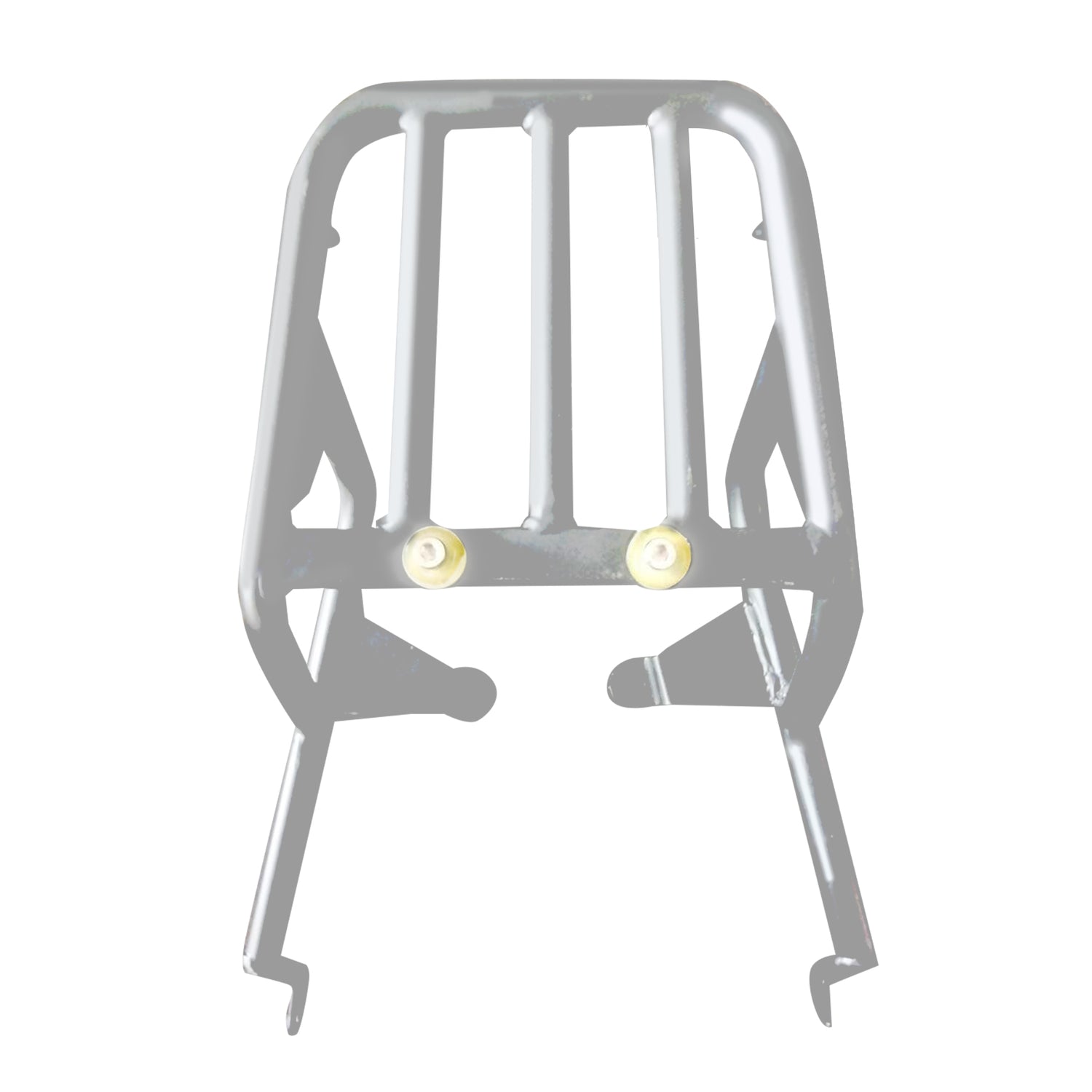 Extended Top Rack Without Plate for Royal Enfield Scram 411 - Silver