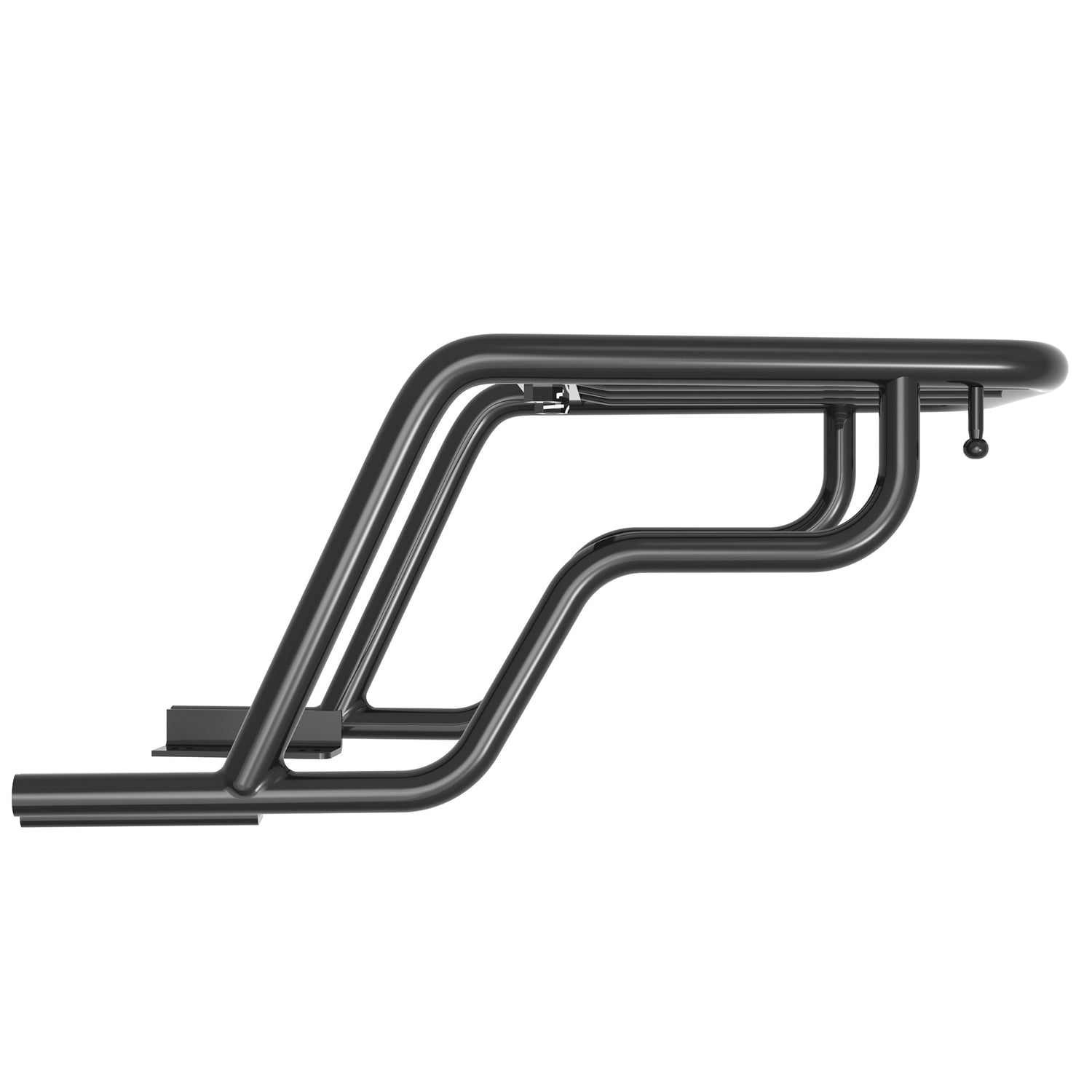 Extended Top Rack Without Plate for Royal Enfield Interceptor - Black