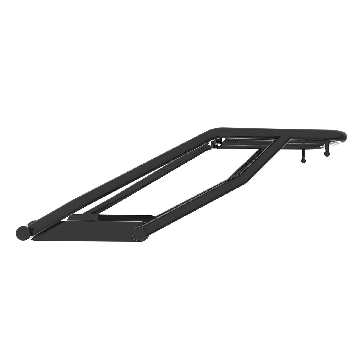 Extended Top Rack with Plate for Harley-Davidson X 440 - Black