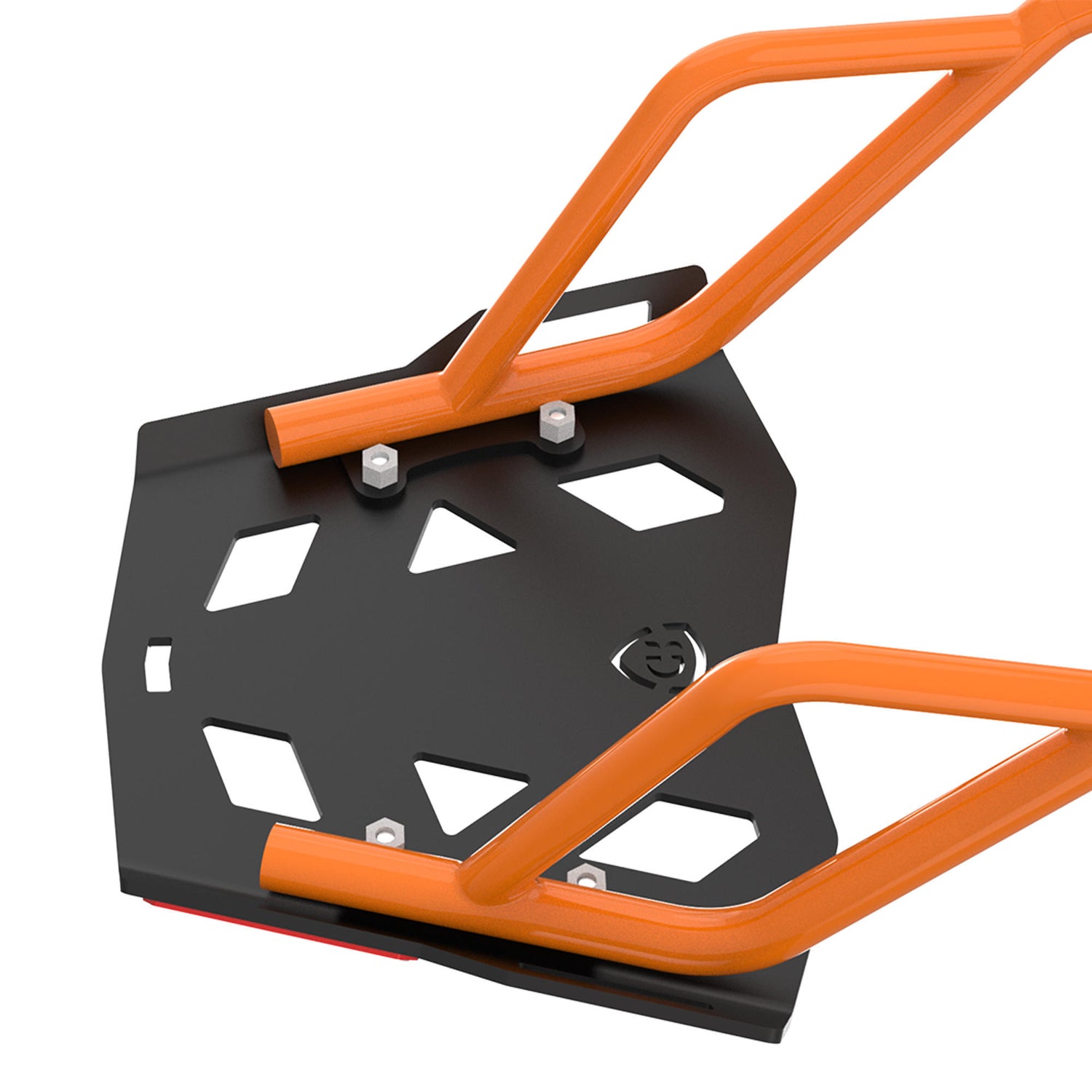 Aluminium Extended Top Rack with Plate for KTM DUKE 390/250 Gen 3 - Black/Orange