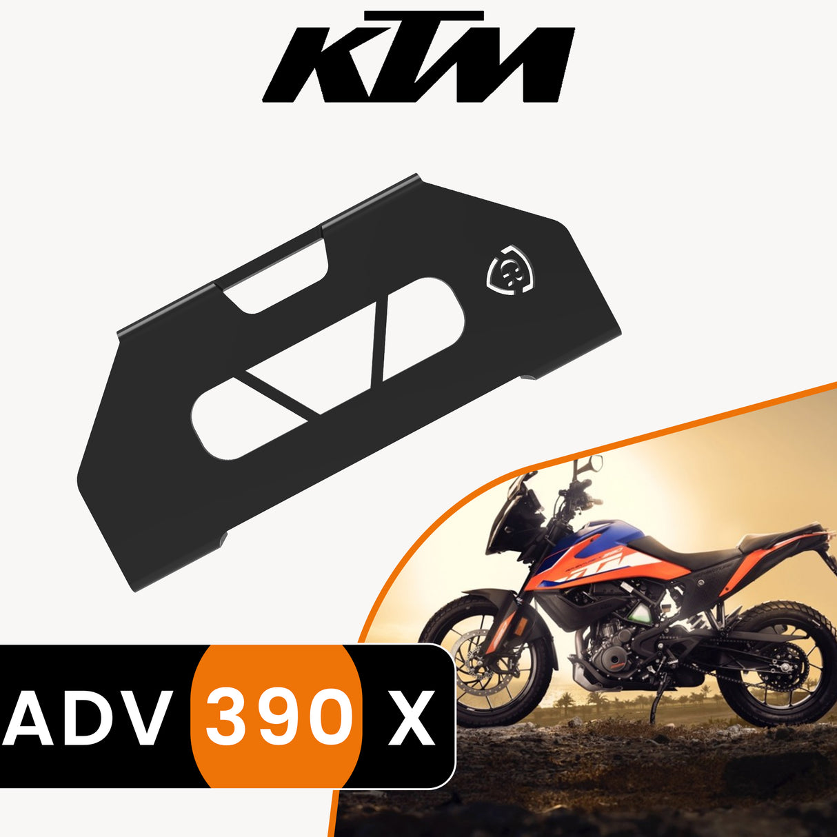 Front Brake Caliper Cover for KTM 390 Adventure X - Black