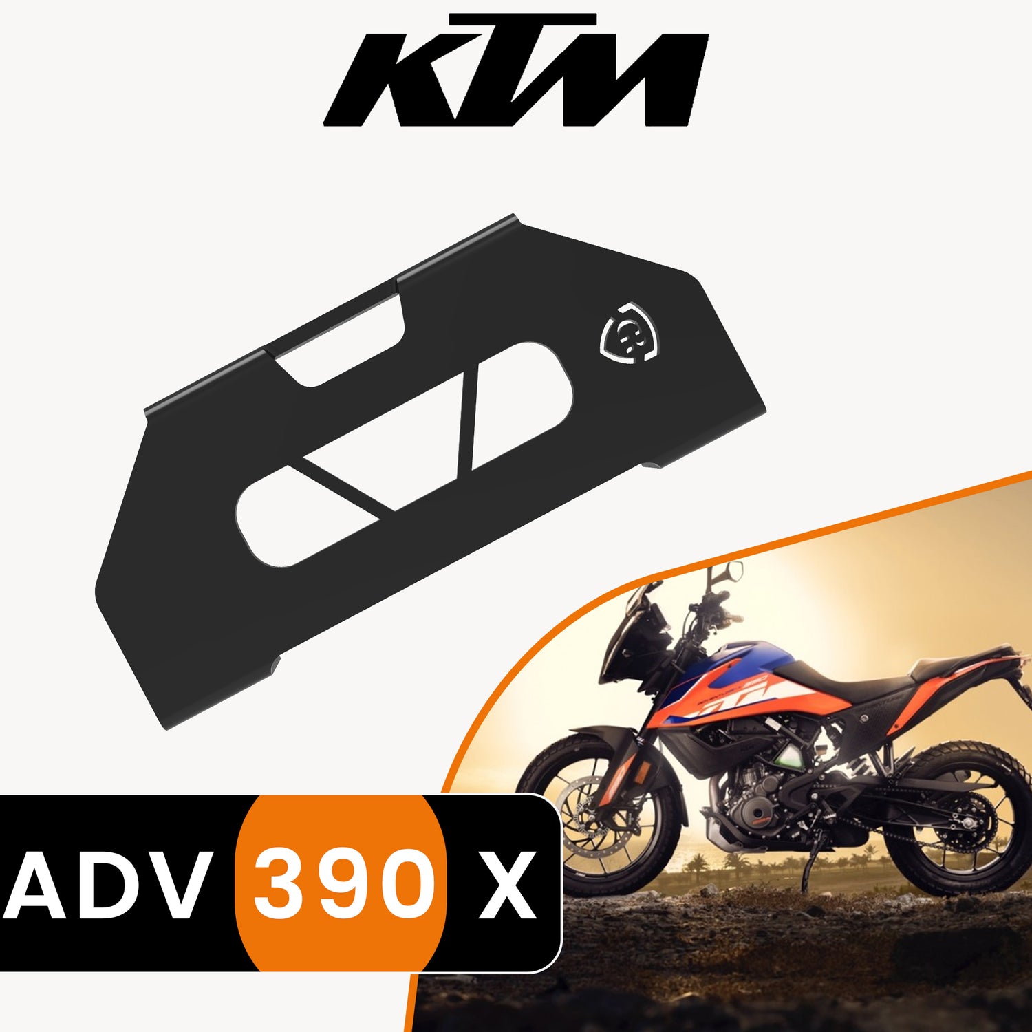 Front Brake Caliper Cover for KTM 390 Adventure X - Black