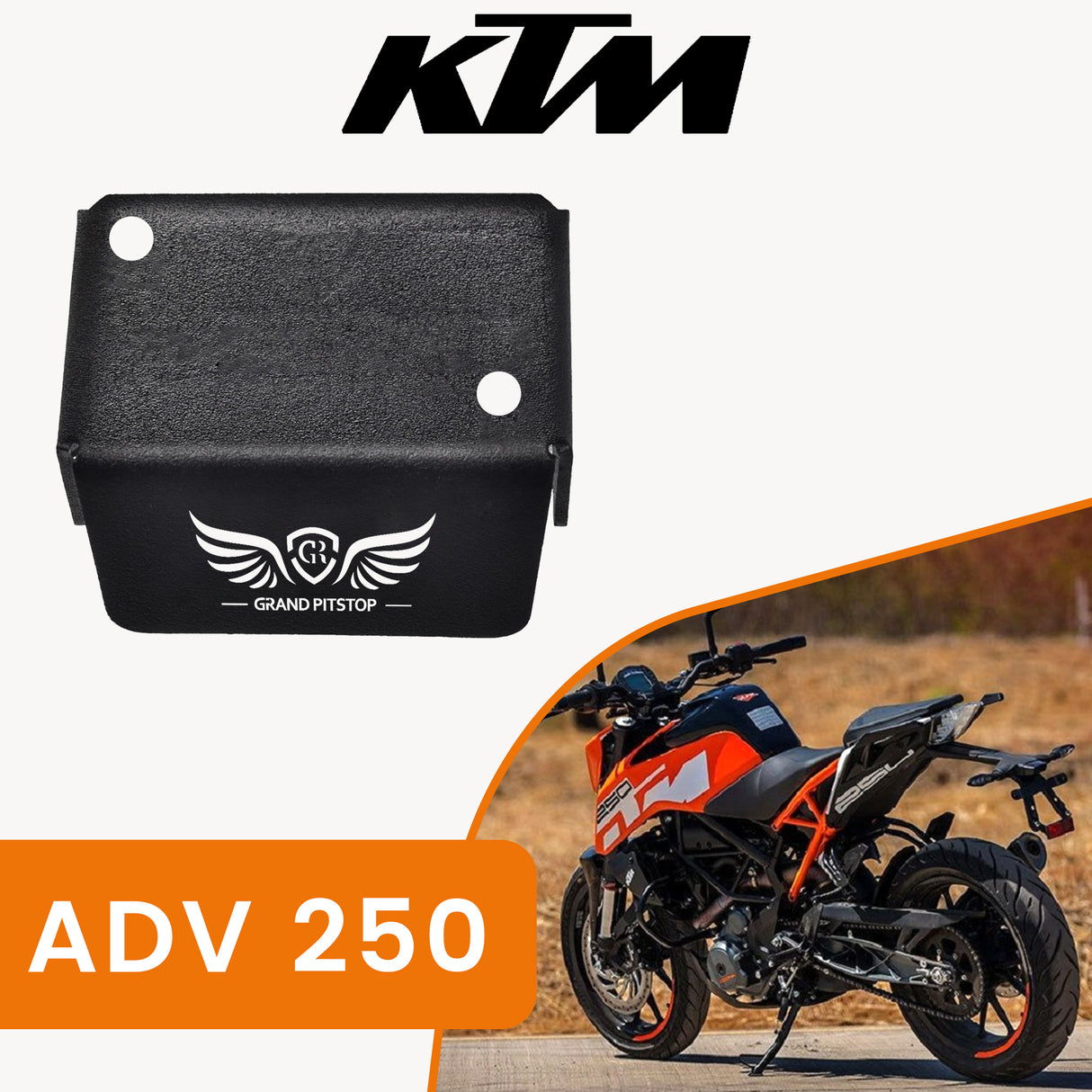 Front Fluid Reservoir Cap for KTM 250 Adventure - Black