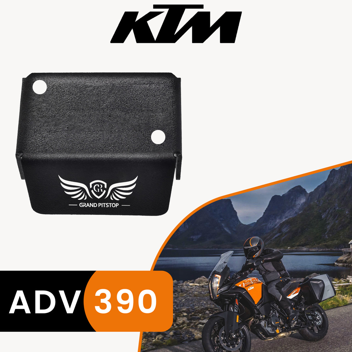 Front Fluid Reservoir Cap for KTM 390 Adventure - Black