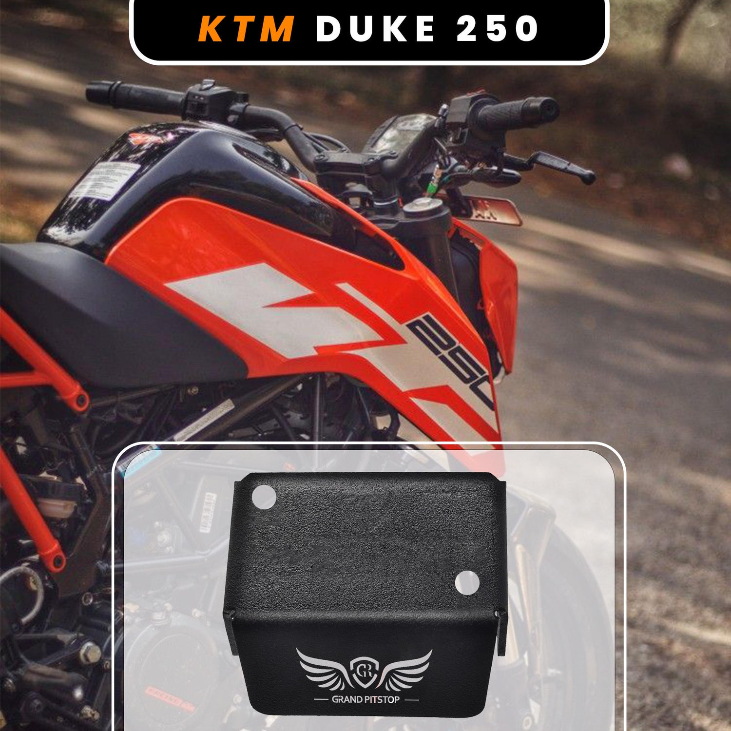 Front Fluid Reservoir Cap for KTM 150 Duke Gen 2- Black