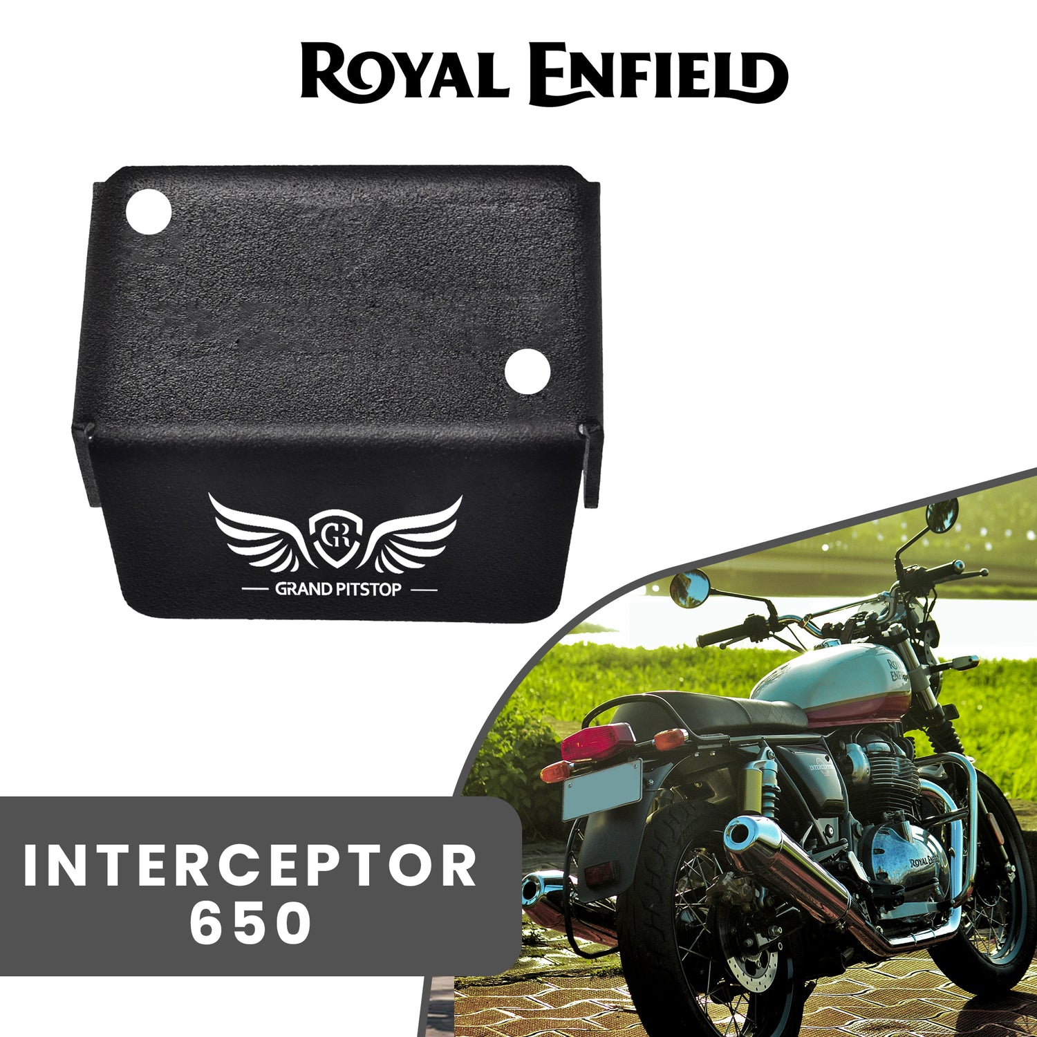 Front Fluid Reservoir Cap for Royal Enfield Interceptor - Black