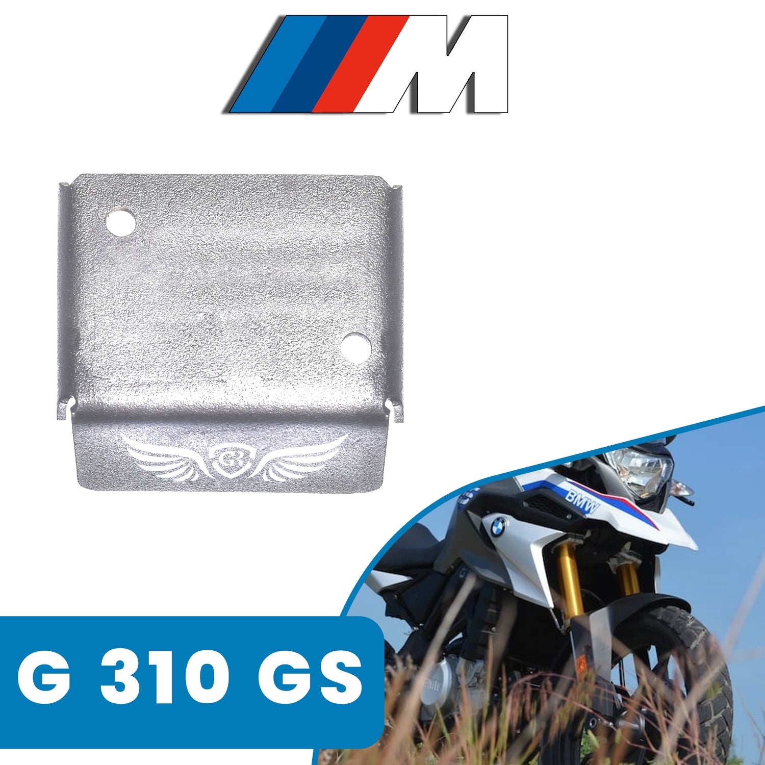 Front Fluid Reservoir Cap for BMW G 310 GS - Silver
