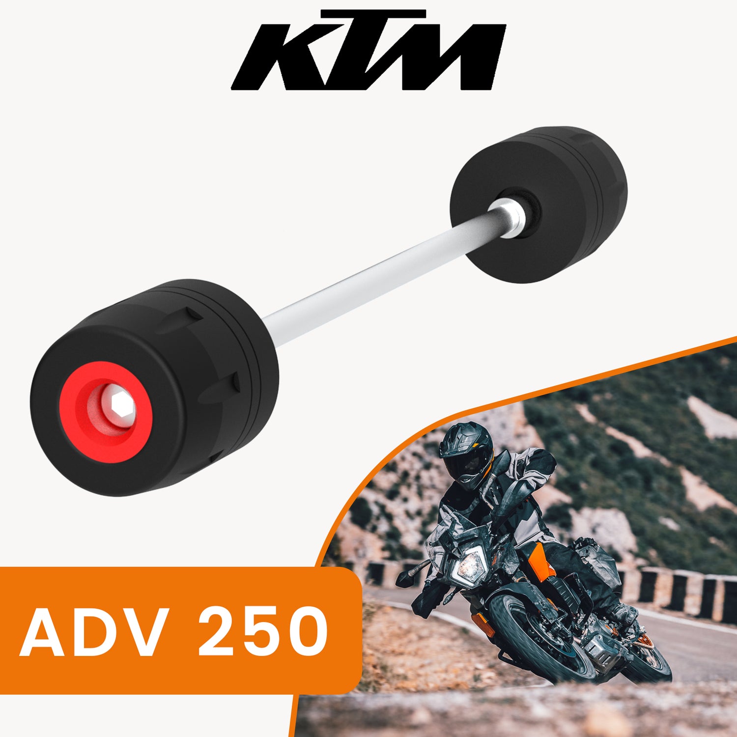Front Fork Slider for KTM 250 Adventure - Black