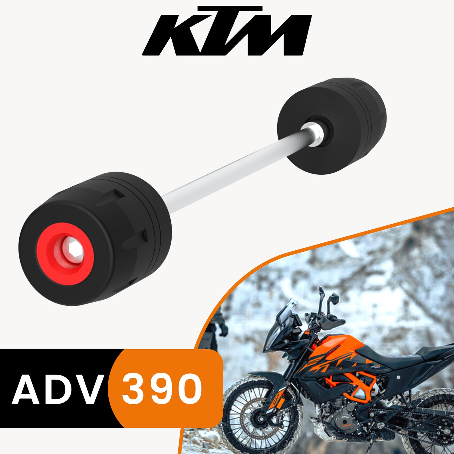 Front Fork Slider for KTM 390 Adventure - Black