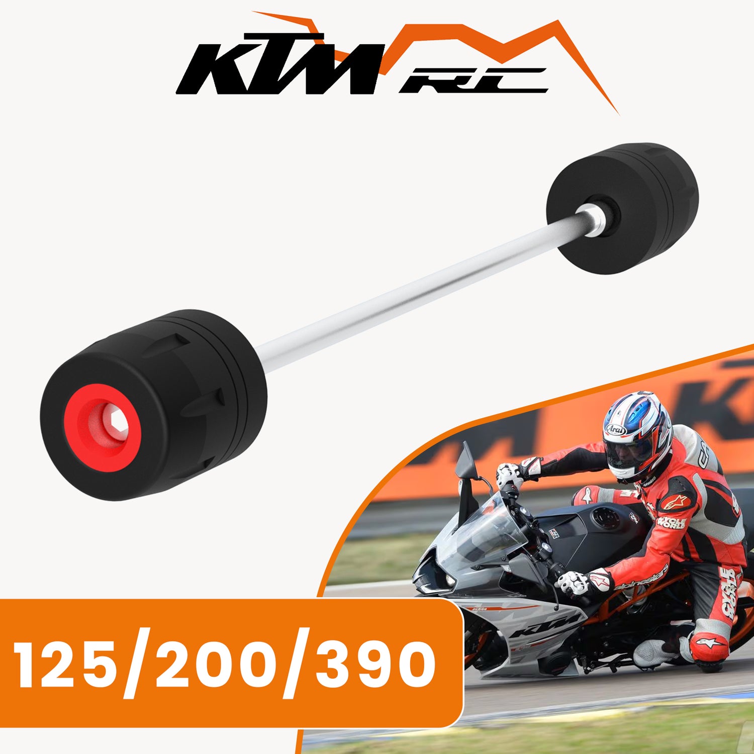 Front Fork Slider for KTM RC - Black