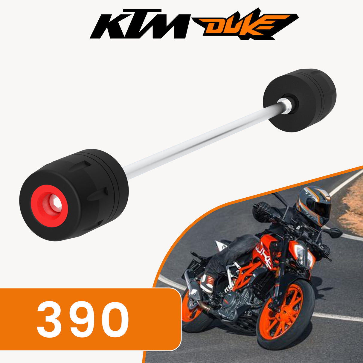 Front Fork Slider for KTM 390 Duke - Black