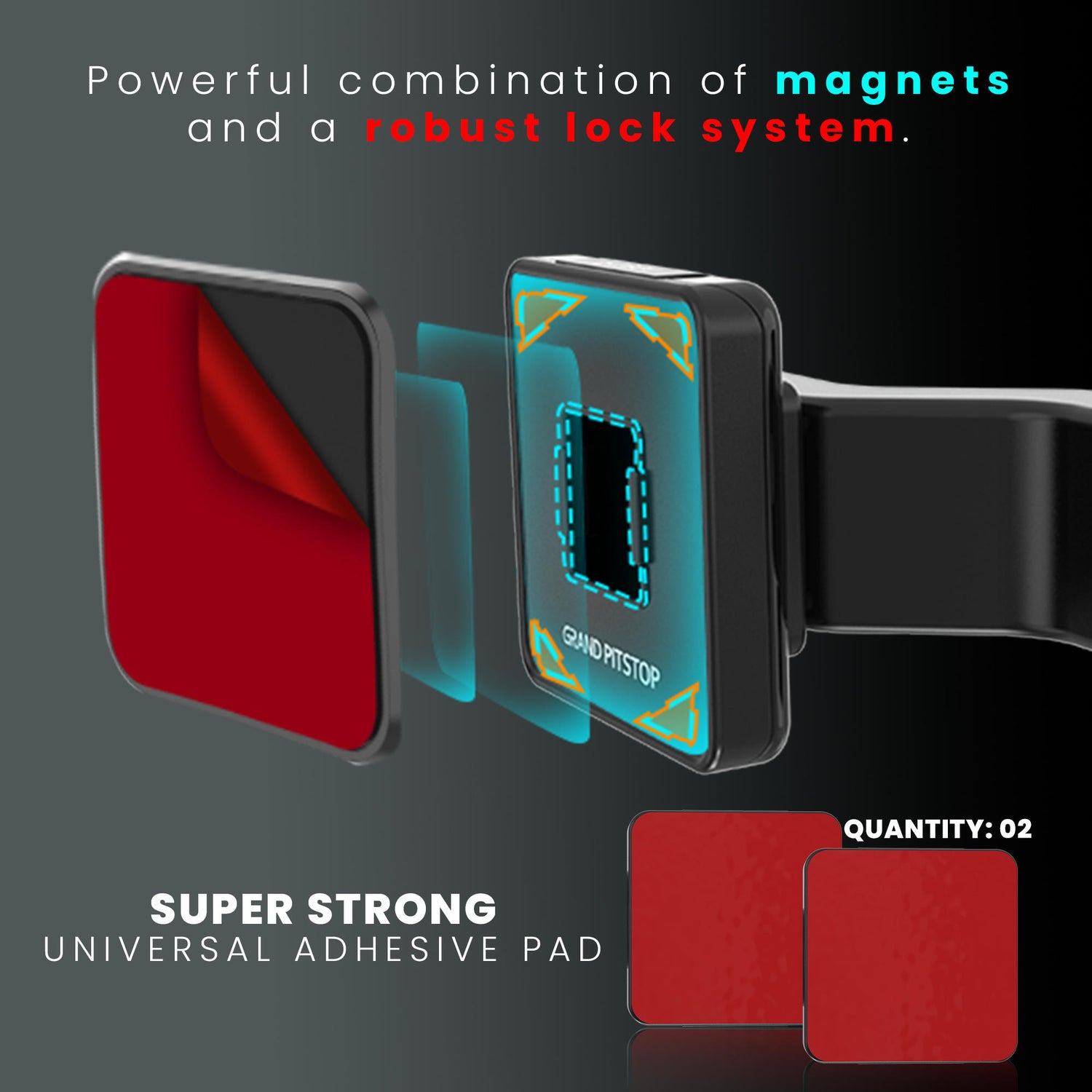 Quick Lock GEN-1 with in-built MAGNETIC LOCK Technology Mobile Holder For Bike Handlebar