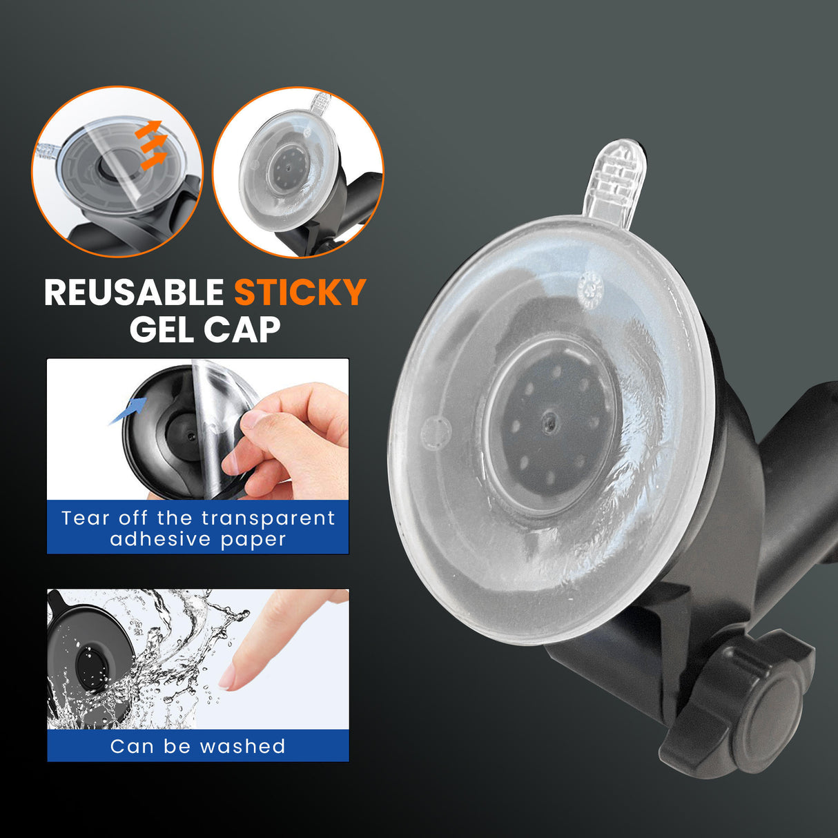 Quick Lock GEN-1 with in-built MAGNETIC LOCK Technology Car Dashboard Mobile Holder
