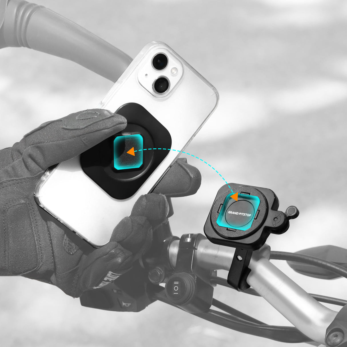 Quick Lock GEN-2 with in-built Ultra Mag-LOCK Technology Mobile Holder For Bike Handlebar