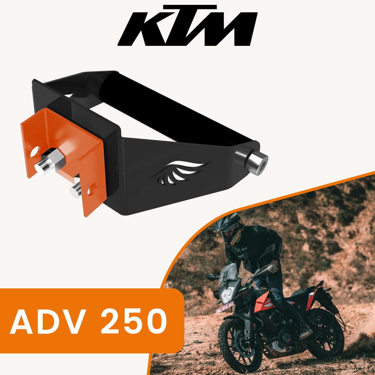 GPS Mount for KTM 250 Adventure - Black