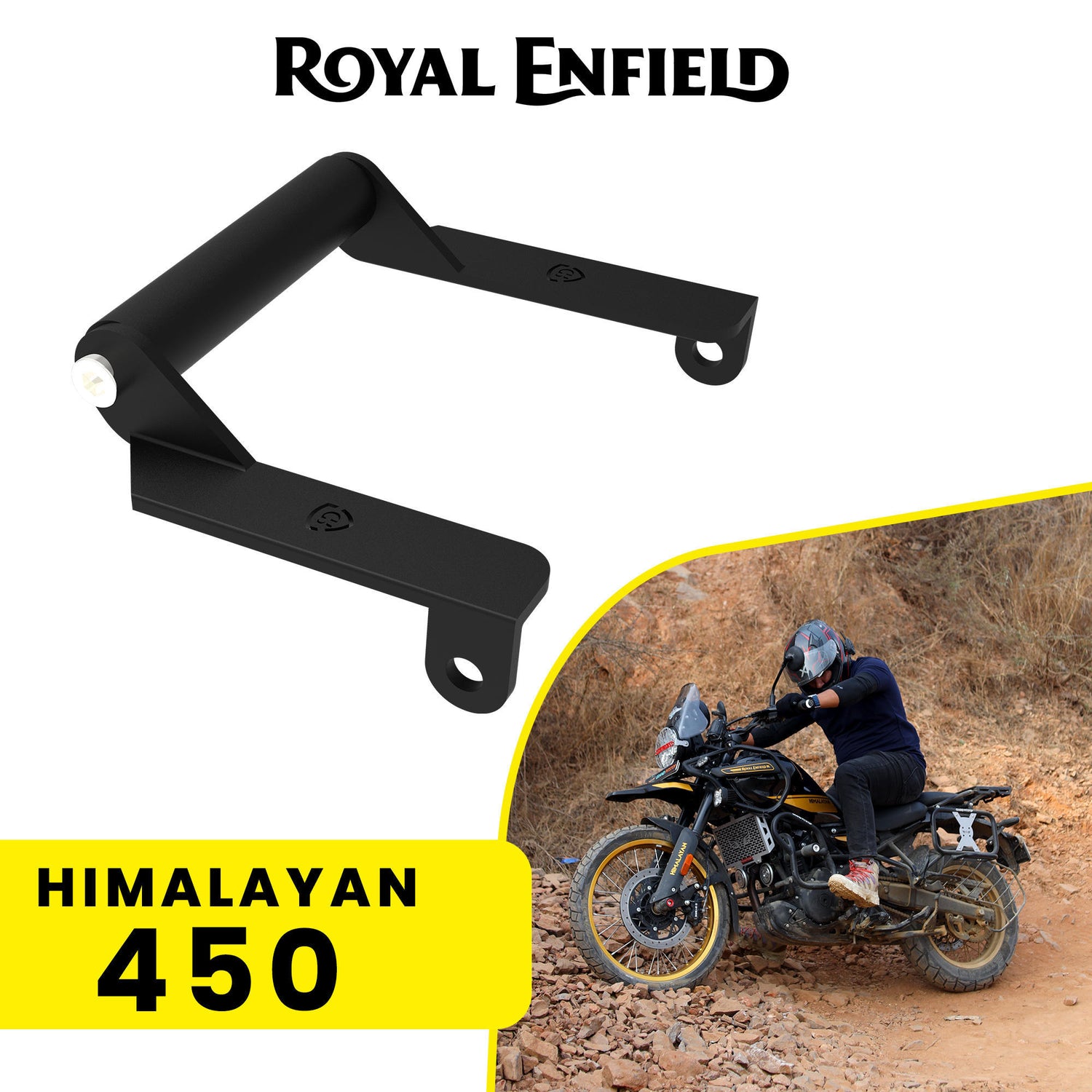 GPS Mount for Royal Enfield Himalayan 450 - Black