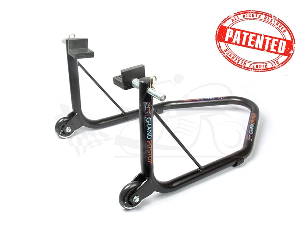 Combo of GR Chain Cleaner-160ml & GR Chain Lube-160ml & Non-Dismantlable Universal Paddock Stand - Black