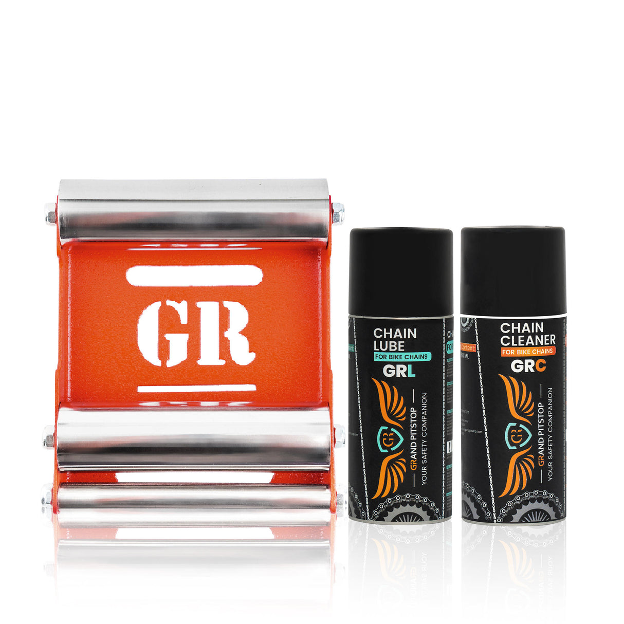 Combo of GR Chain Cleaner-160ml & GR Chain Lube-160ml & GRoller Medium