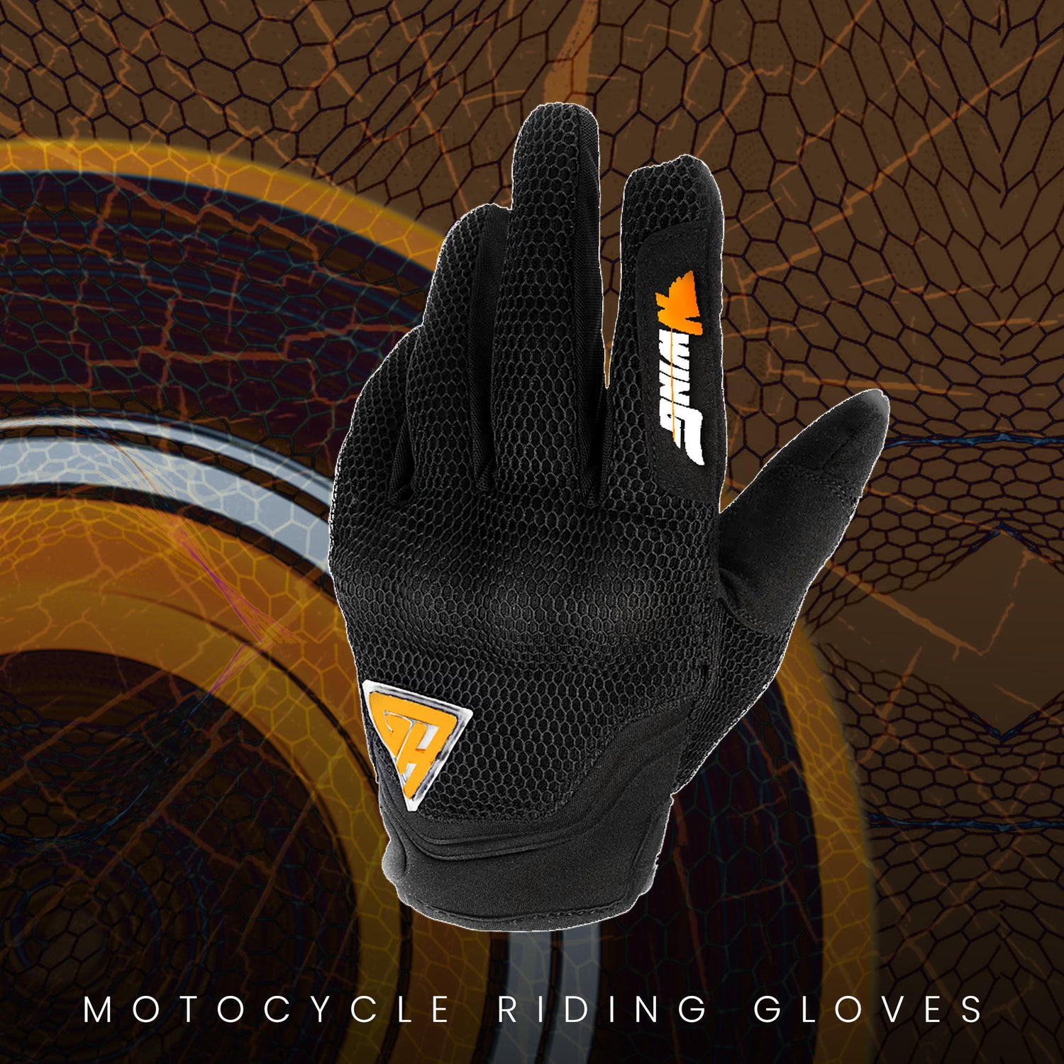 Night Wing Motorcycle LED Gloves