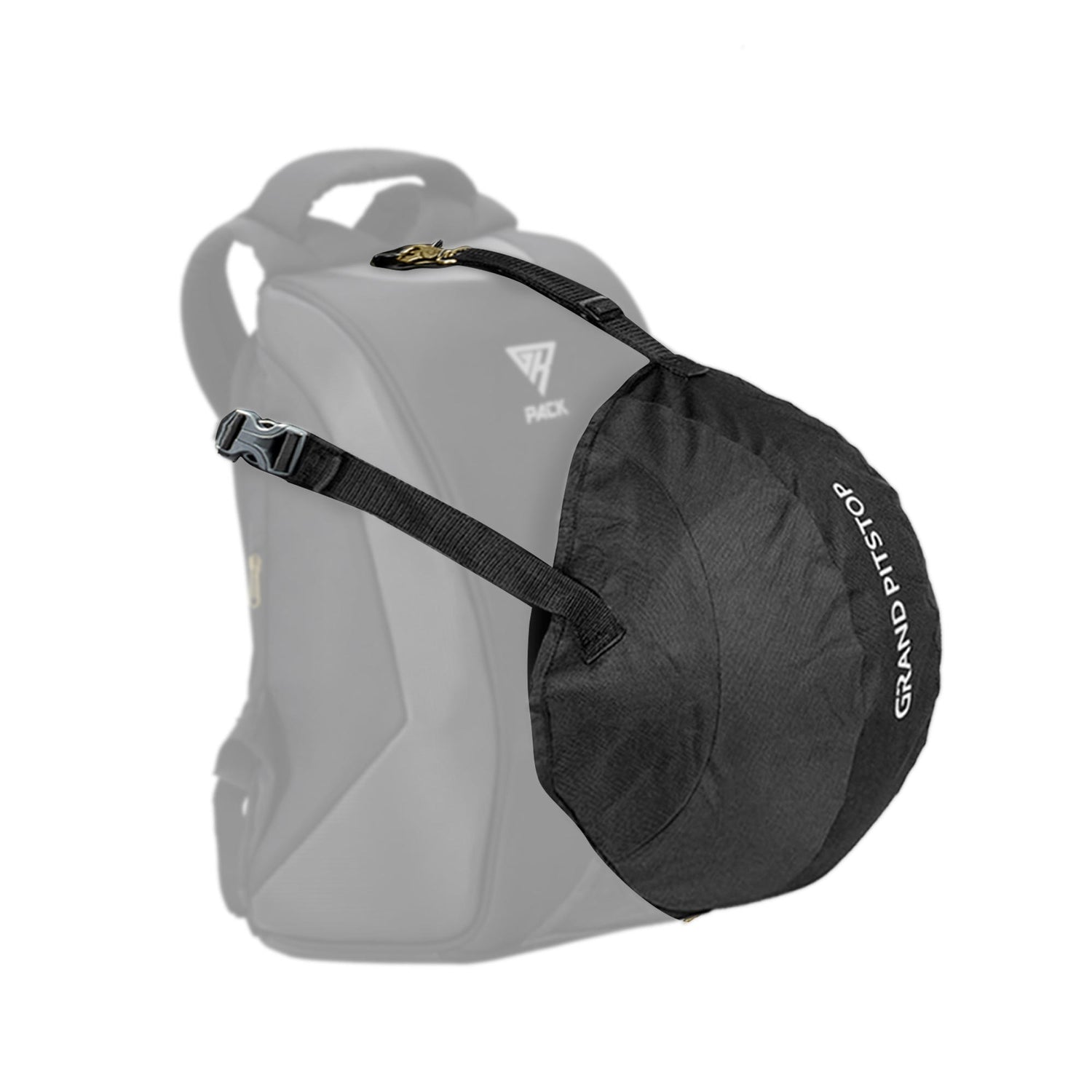 GR Pack Backpack Helmet Cover for Bikers - Black