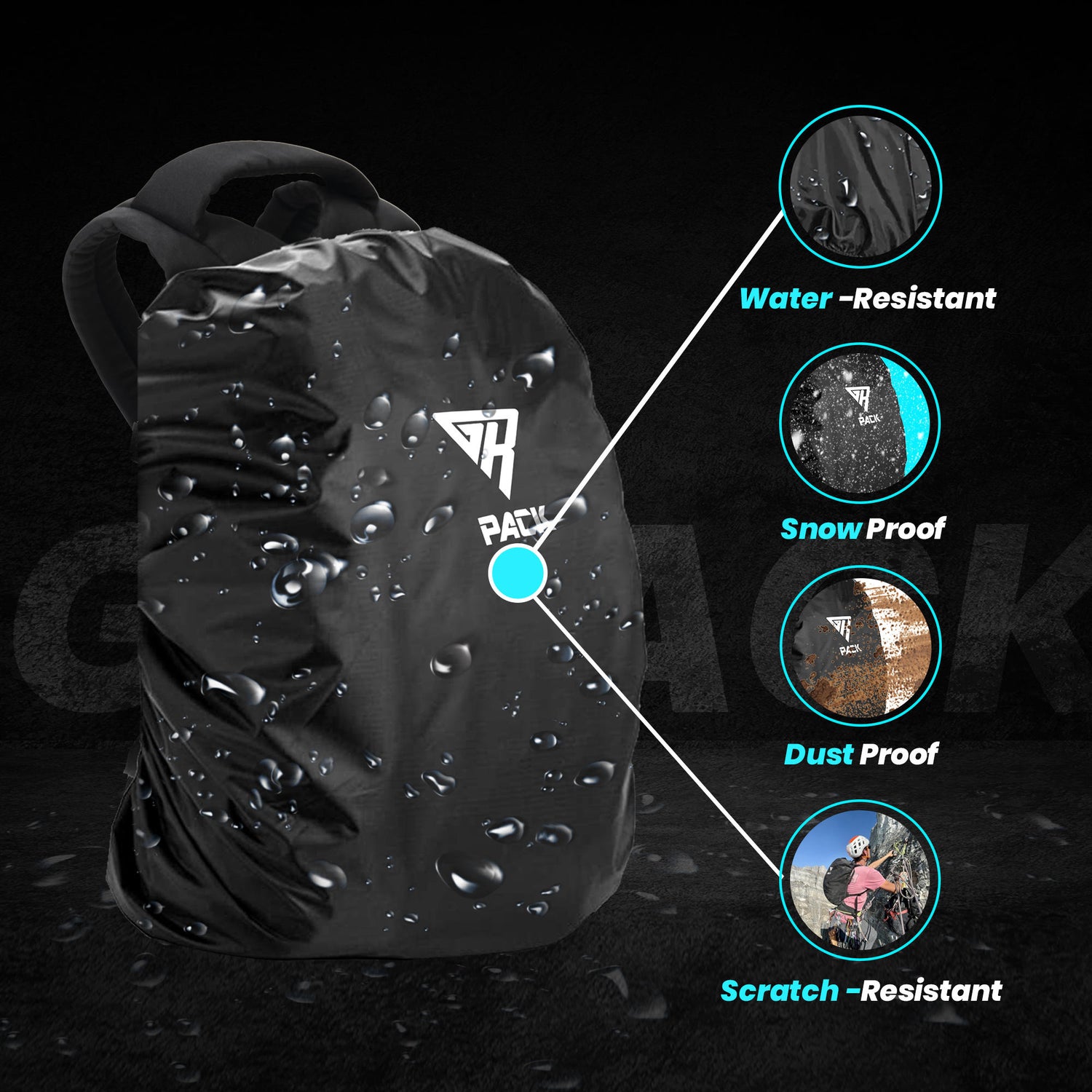 Rain Cover For GRPack Backpack