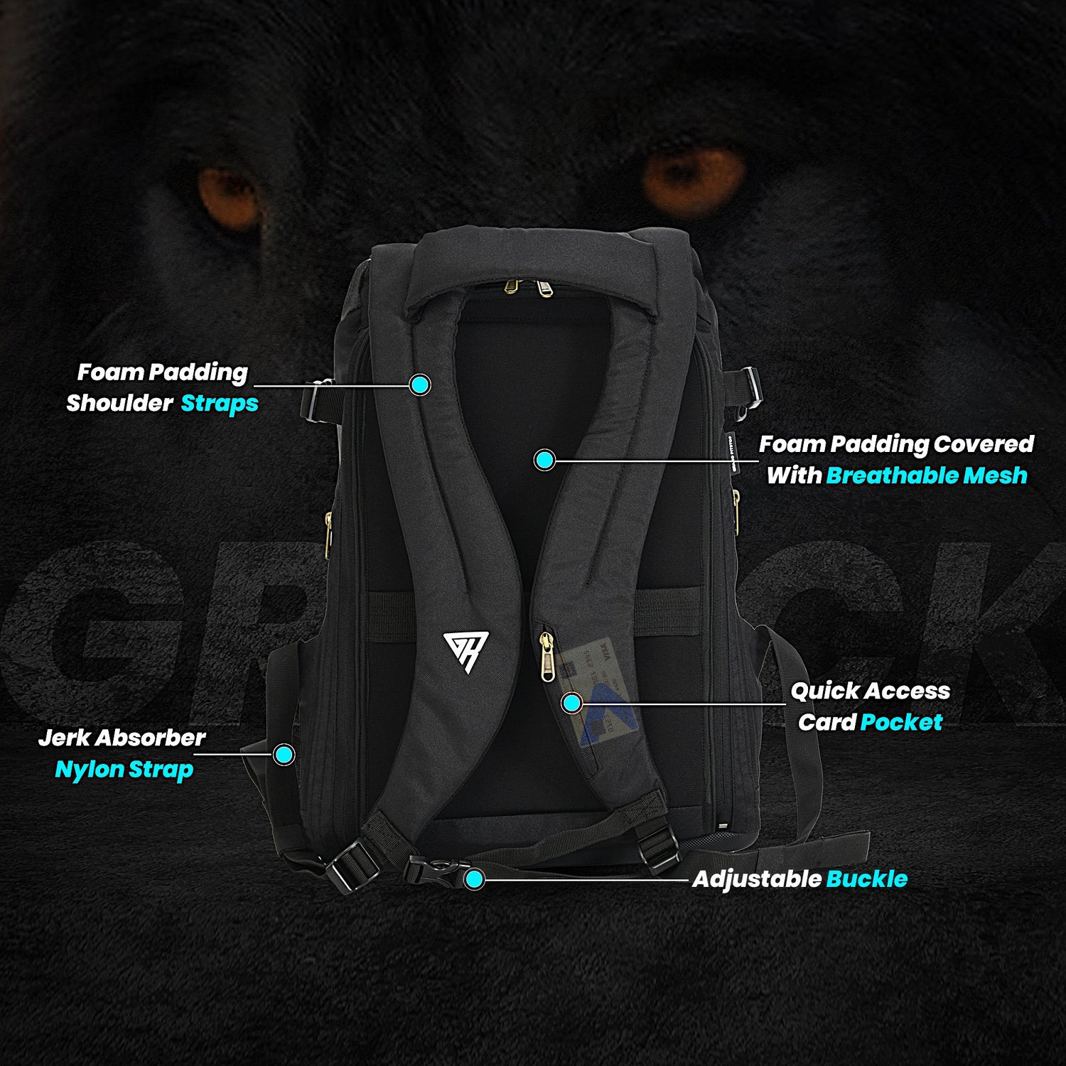 GR Pack Anti Theft 25l Backpack - Matte Black