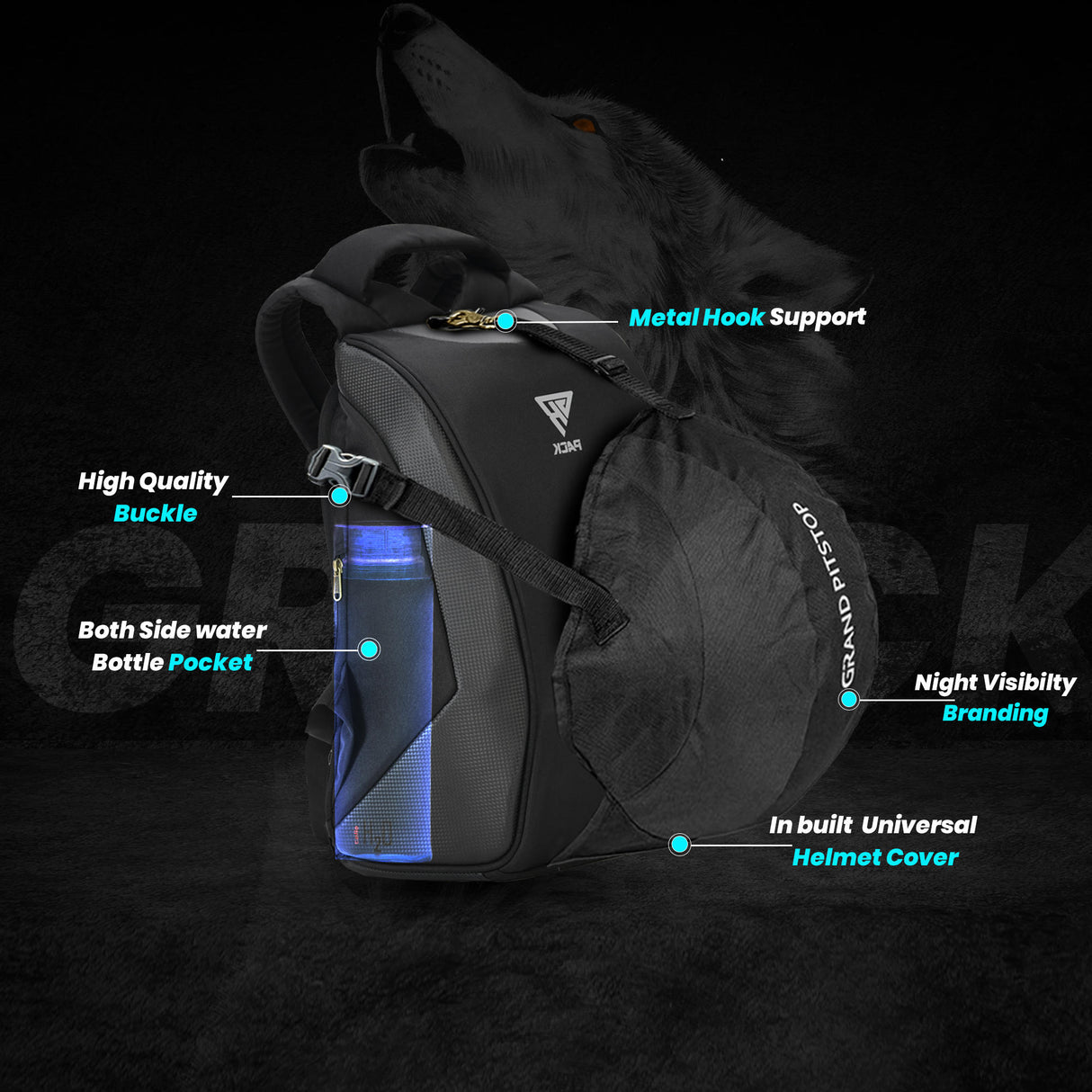 GR Pack Anti Theft 25l Backpack - Matte Black