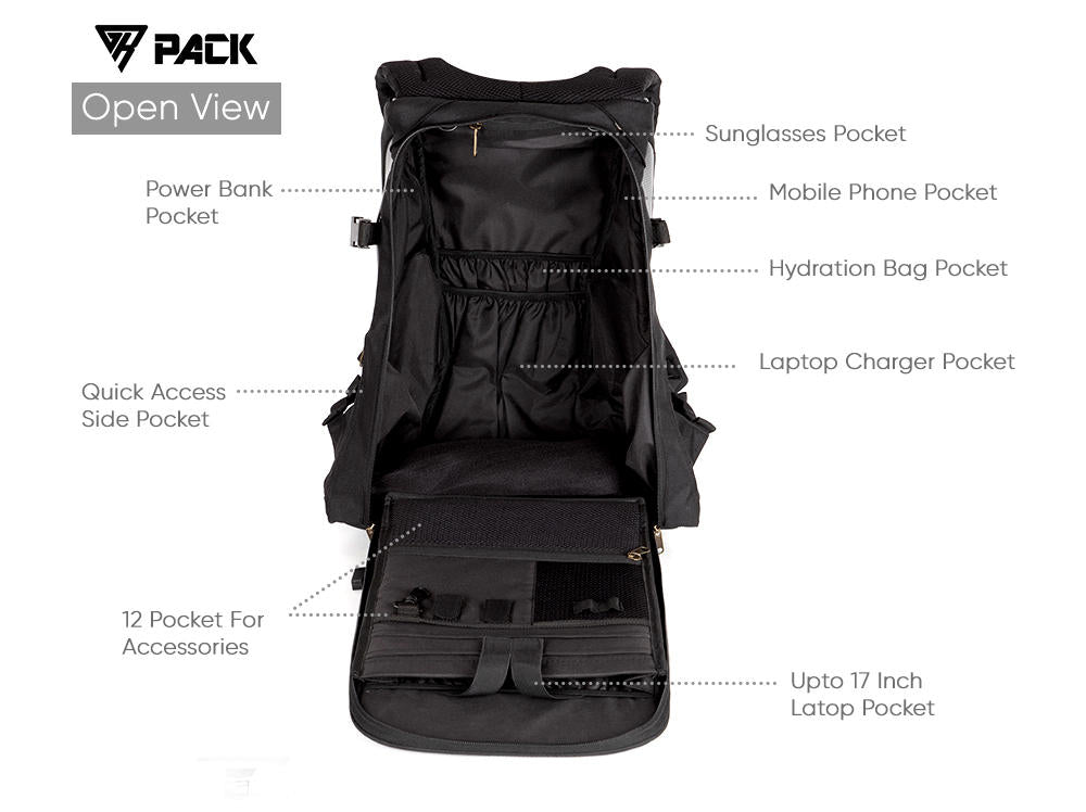 GR Pack Anti Theft 25l Backpack - Carbon Black