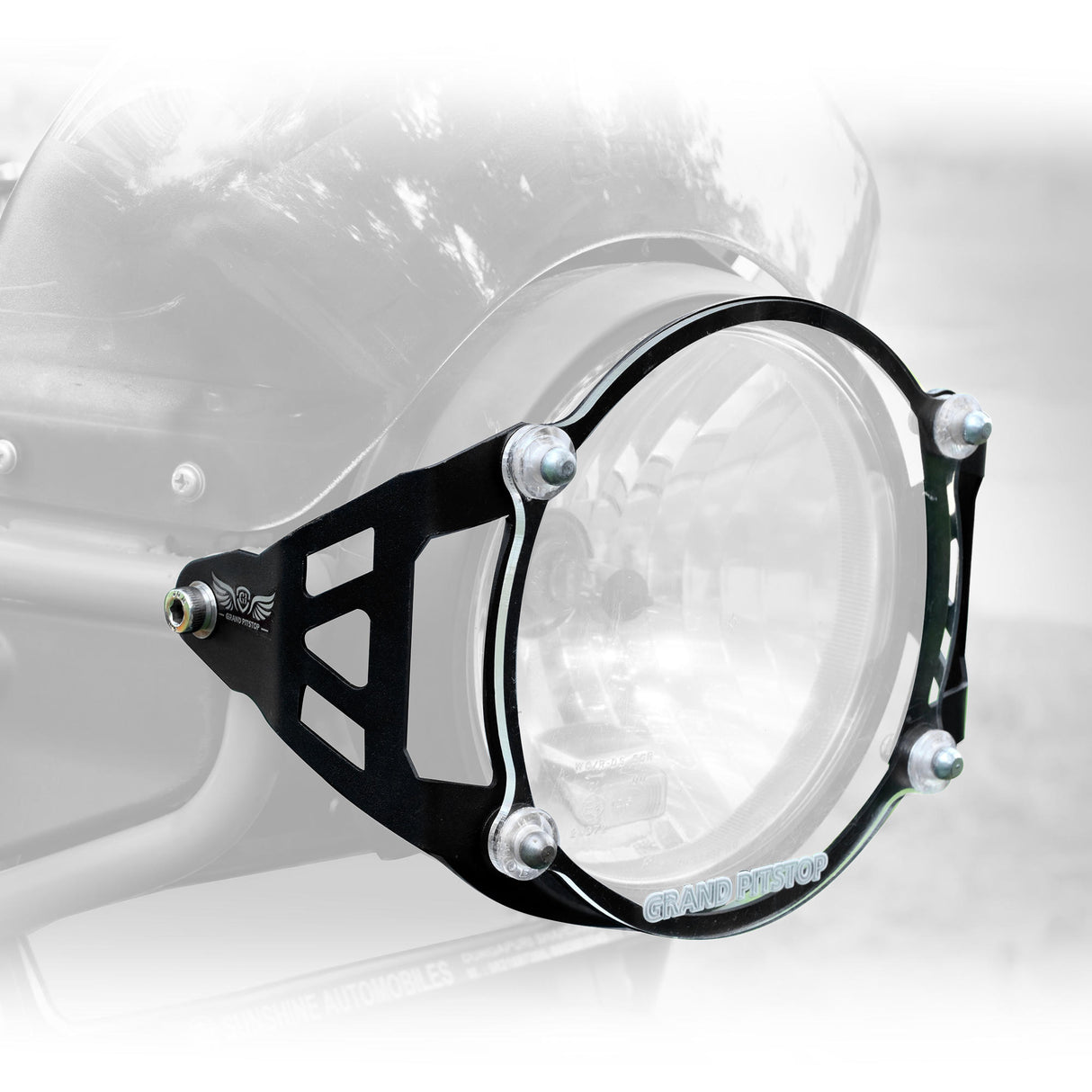 Headlight Guard for Royal Enfield Scram 411 - Black