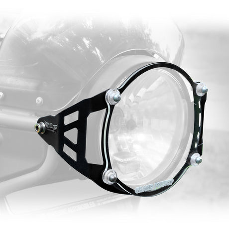 Headlight Guard for Royal Enfield Scram 411 - Black