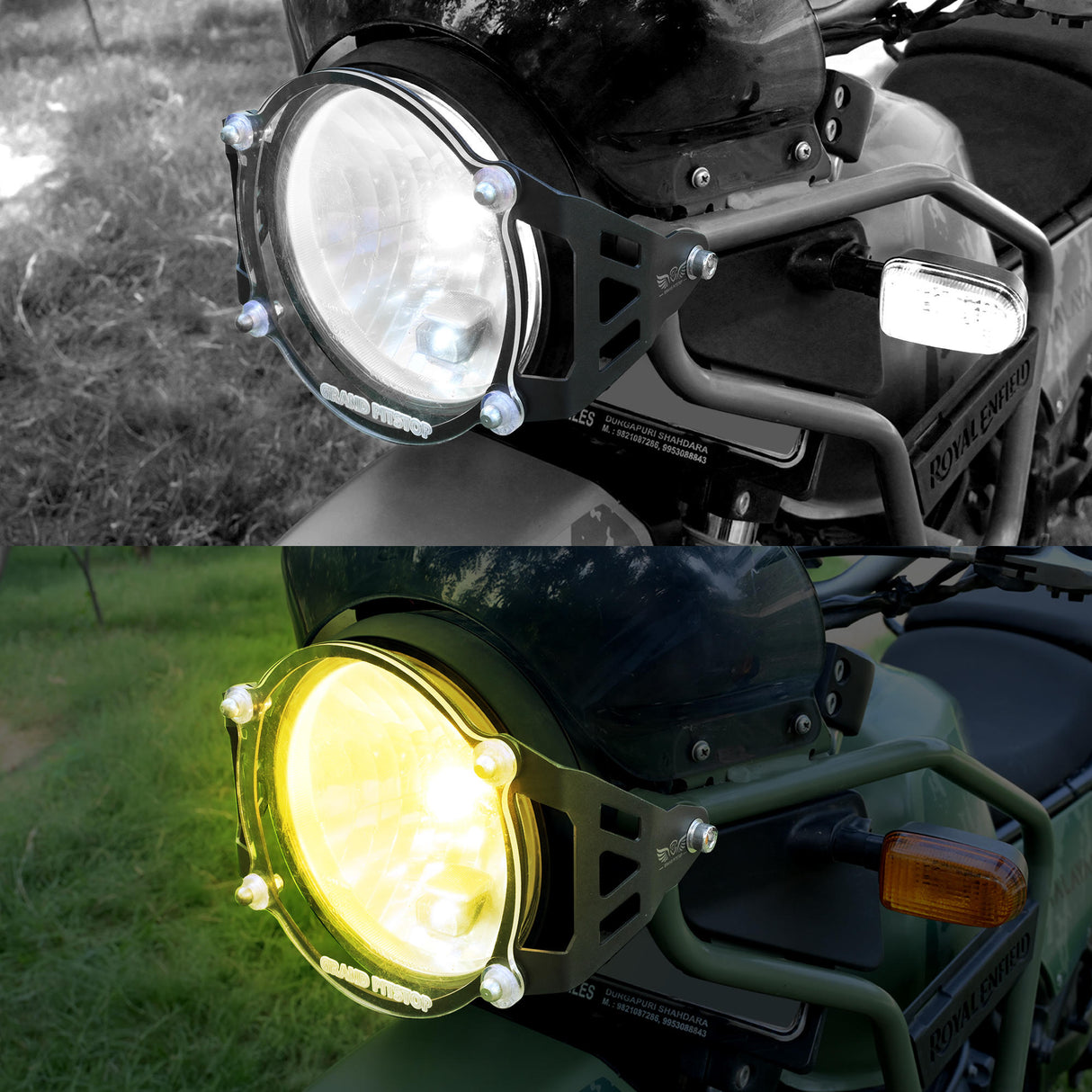 Headlight Guard for Royal Enfield Himalayan BS4-BS6 Model (2019-21) - Black
