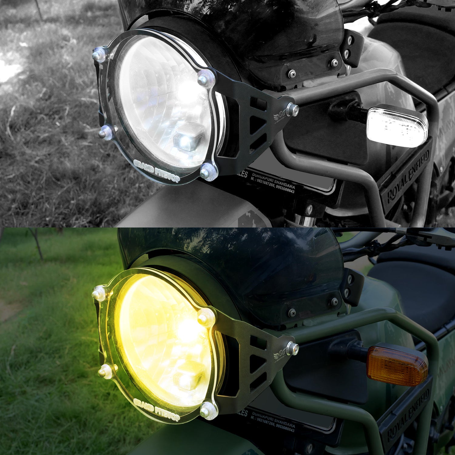 Headlight Guard for Royal Enfield Himalayan BS4-BS6 Model (2019-21) - Black