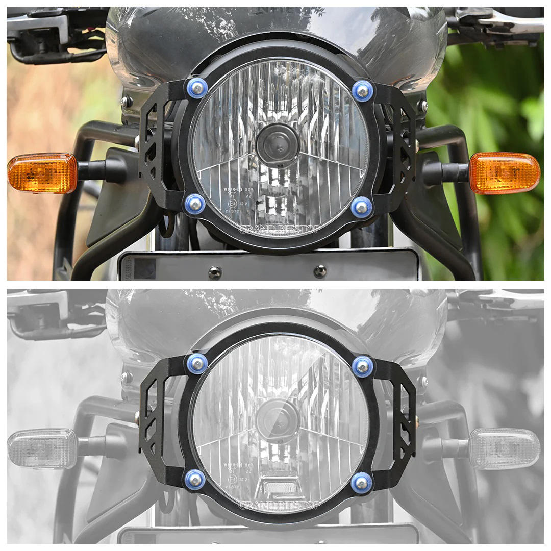 Headlight Guard for Royal Enfield Himalayan BS4-BS6 Model (2019-21) - Black