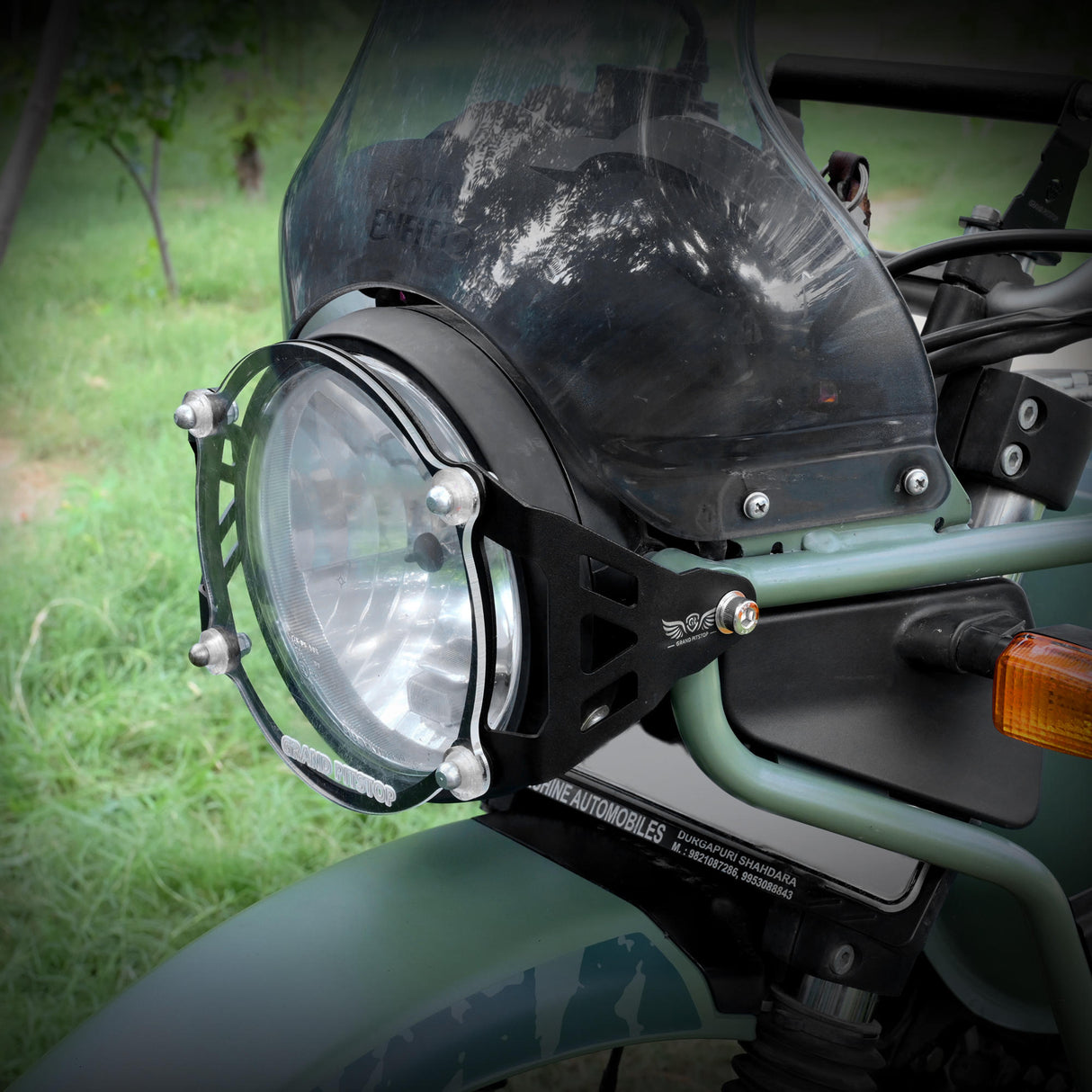 Headlight Guard for Royal Enfield Himalayan BS4-BS6 Model (2019-21) - Black