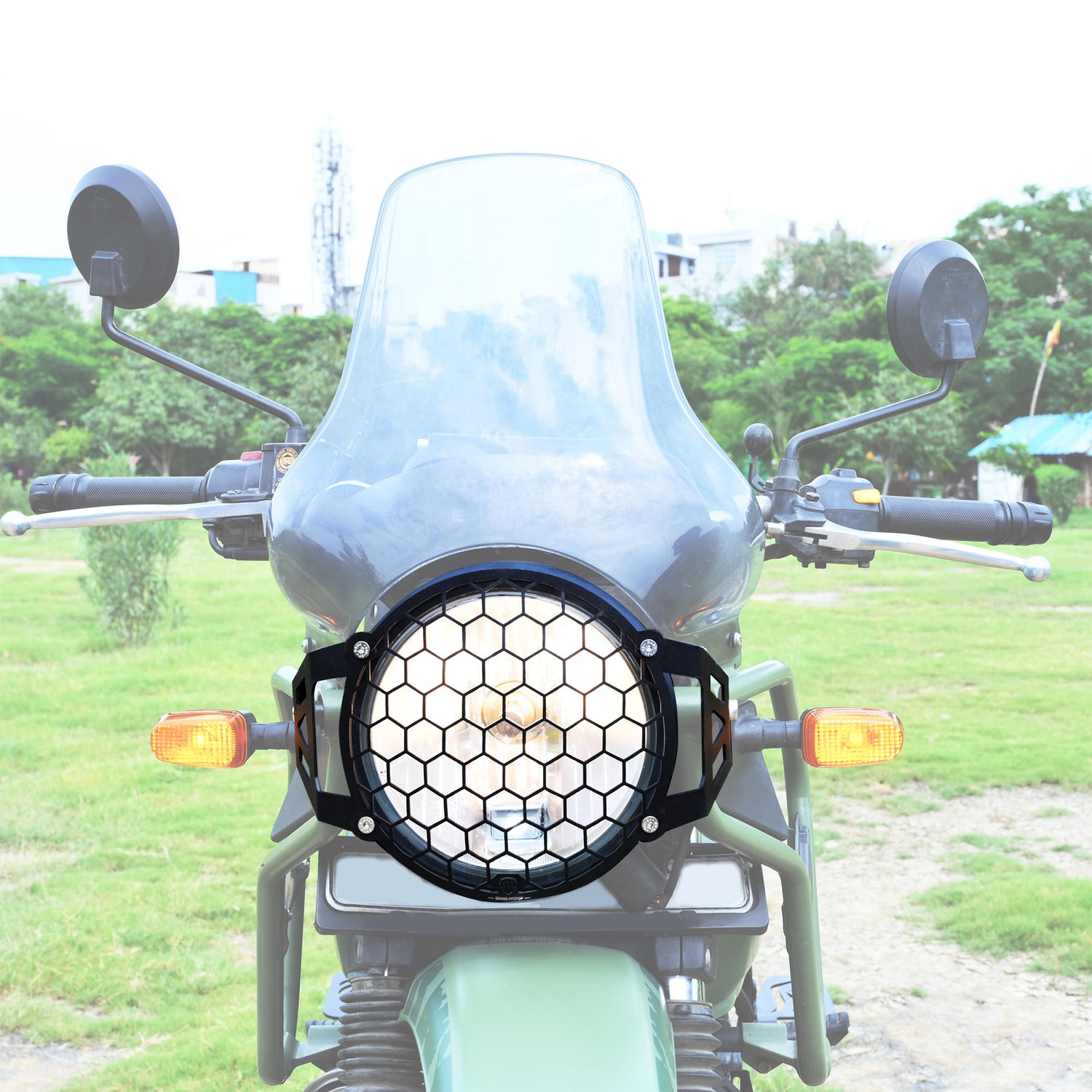 Headlight Grill for Royal Enfield Himalayan BS4-BS6 Model (2019-21) - Black
