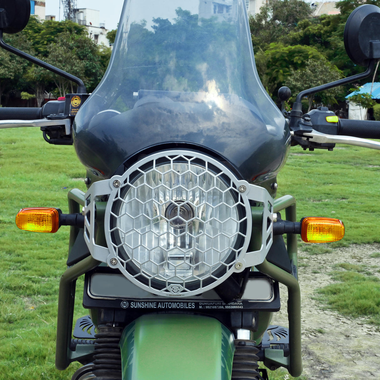 Headlight Grill for Royal Enfield Himalayan BS4-BS6 Model (2019-21) - Silver
