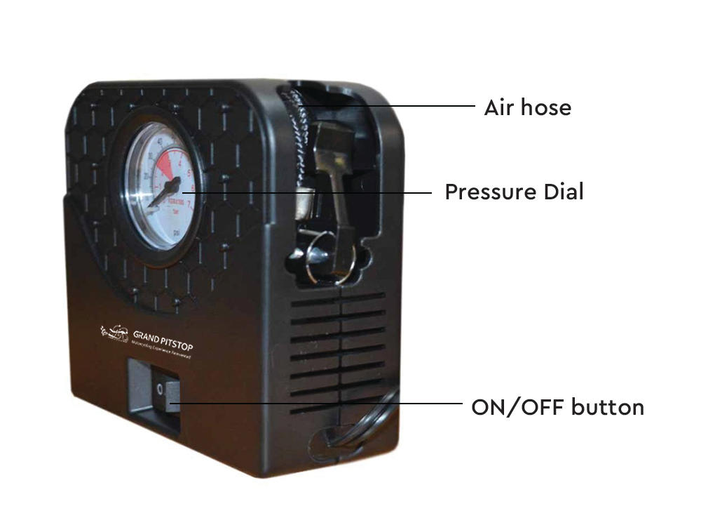 Portable Electric Tyre Inflator for Car and Bike