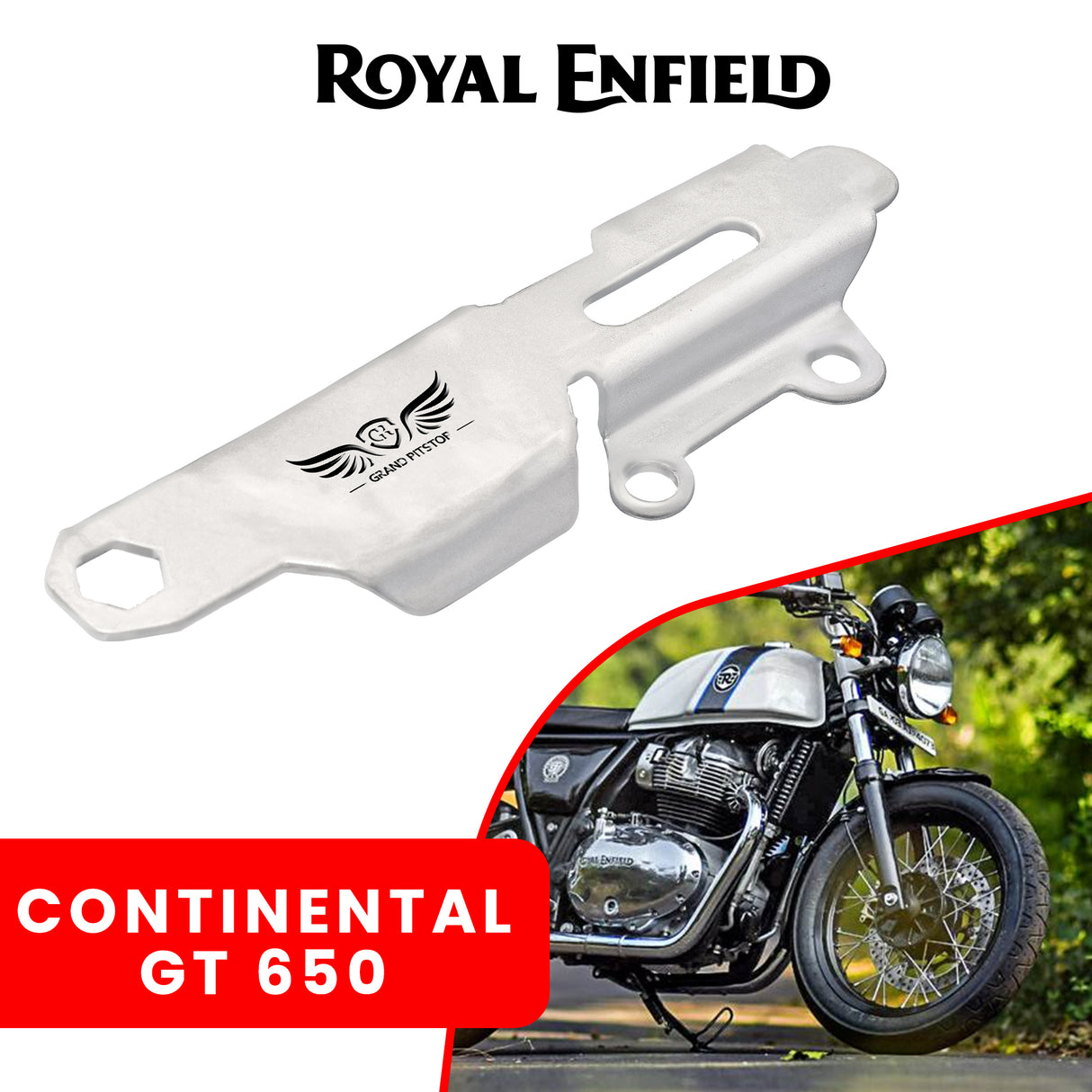 Master Cylinder Protector for Royal Enfield Continental GT - Silver
