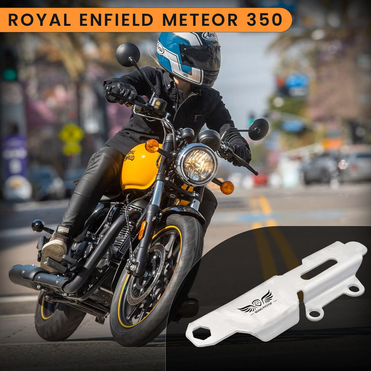 Master Cylinder Protector for Royal Enfield Meteor 350 - Silver