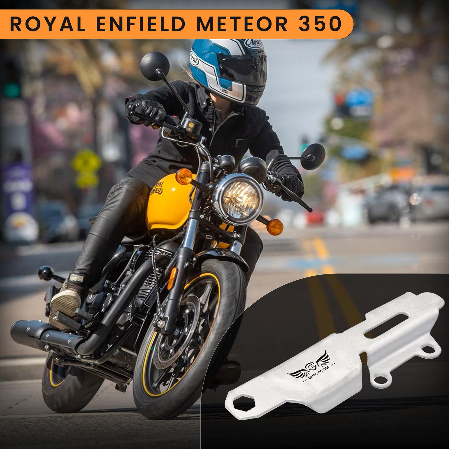Master Cylinder Protector for Royal Enfield Meteor 350 - Silver